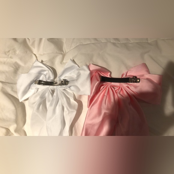 Bundle of 4 Hair bows/ribbon clips - Picture 7 of 8